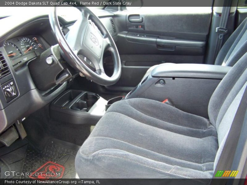 Flame Red / Dark Slate Gray 2004 Dodge Dakota SLT Quad Cab 4x4