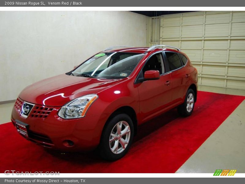 Venom Red / Black 2009 Nissan Rogue SL