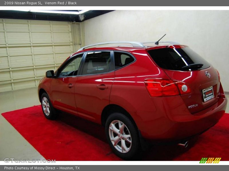 Venom Red / Black 2009 Nissan Rogue SL