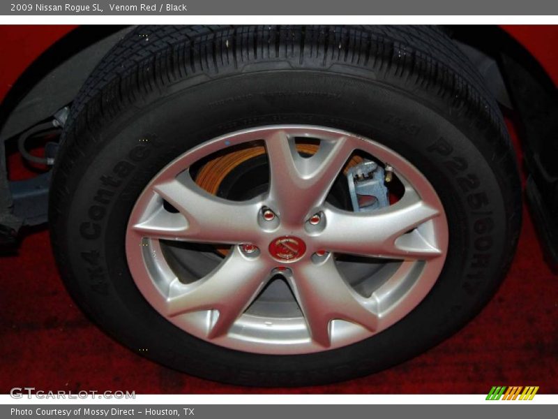 Venom Red / Black 2009 Nissan Rogue SL
