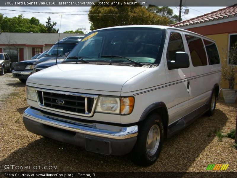Oxford White / Medium Flint 2003 Ford E Series Van E150 Passenger Conversion