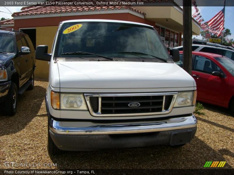 Oxford White / Medium Flint 2003 Ford E Series Van E150 Passenger Conversion