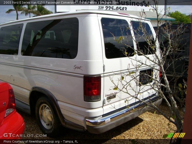 Oxford White / Medium Flint 2003 Ford E Series Van E150 Passenger Conversion