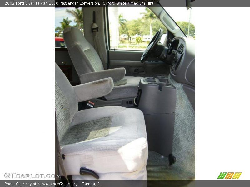 Oxford White / Medium Flint 2003 Ford E Series Van E150 Passenger Conversion