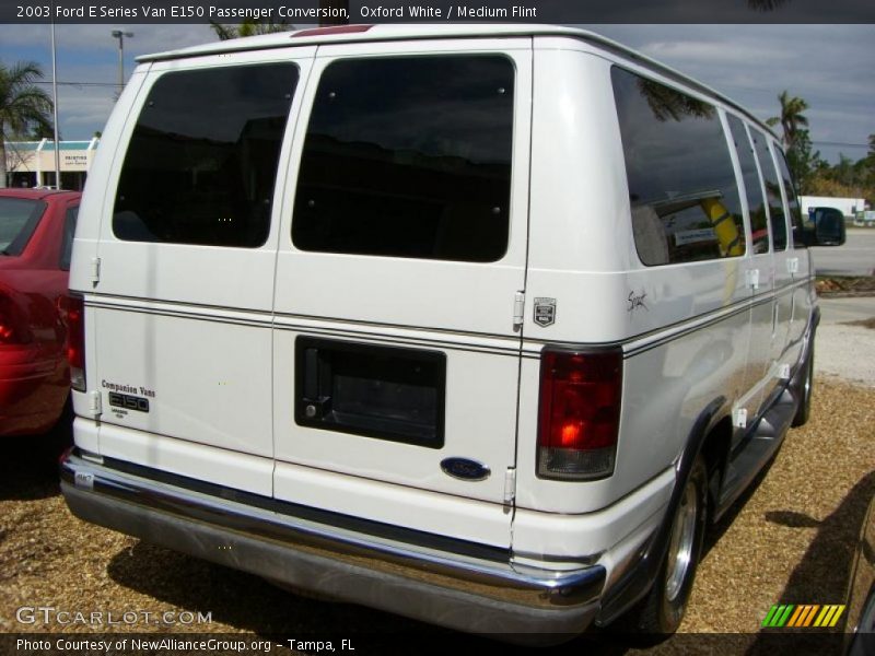 Oxford White / Medium Flint 2003 Ford E Series Van E150 Passenger Conversion