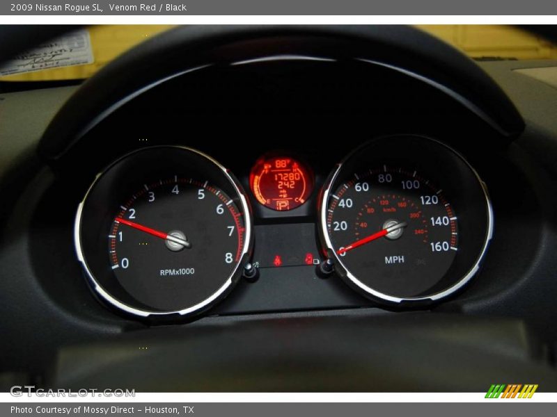 Venom Red / Black 2009 Nissan Rogue SL