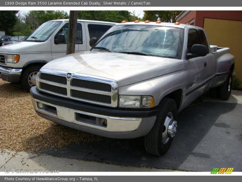 Silver Metallic / Camel/Tan 1999 Dodge Ram 3500 Laramie Extended Cab Dually