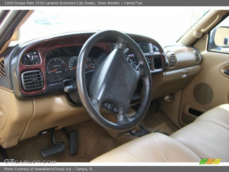 Silver Metallic / Camel/Tan 1999 Dodge Ram 3500 Laramie Extended Cab Dually