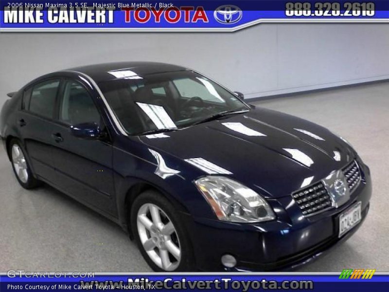 Majestic Blue Metallic / Black 2006 Nissan Maxima 3.5 SE
