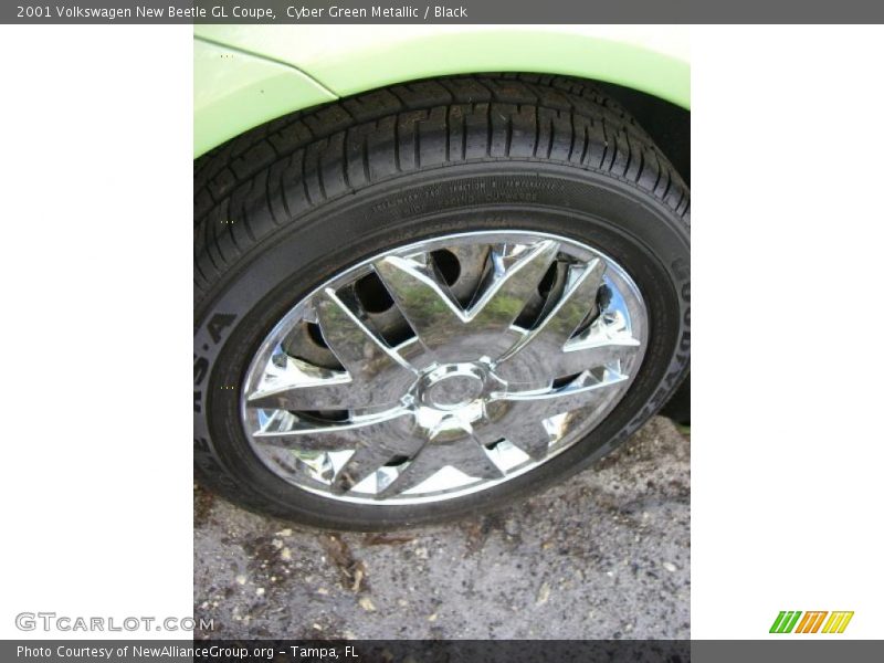 Cyber Green Metallic / Black 2001 Volkswagen New Beetle GL Coupe