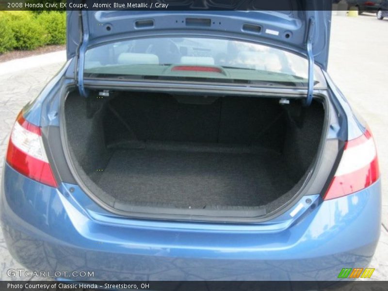 Atomic Blue Metallic / Gray 2008 Honda Civic EX Coupe