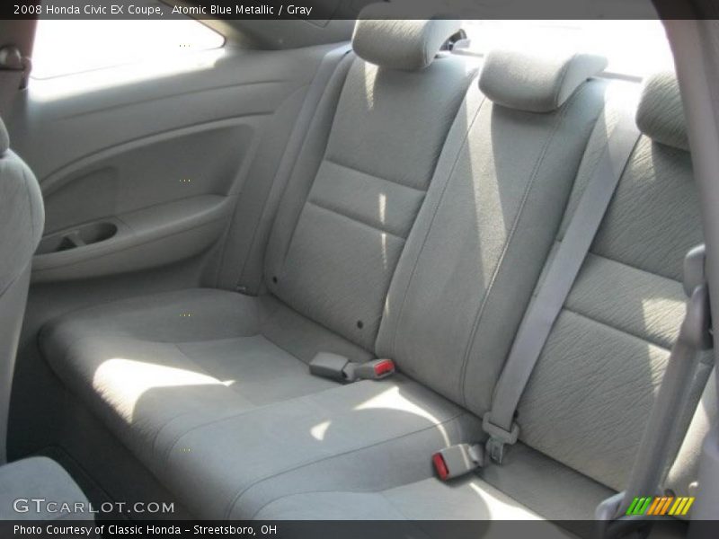 Atomic Blue Metallic / Gray 2008 Honda Civic EX Coupe