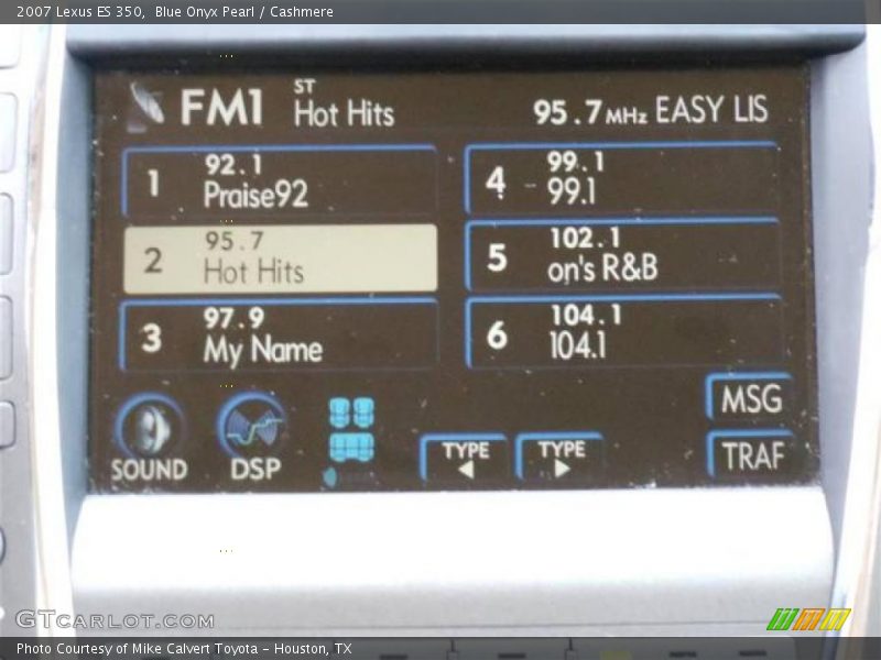 Blue Onyx Pearl / Cashmere 2007 Lexus ES 350