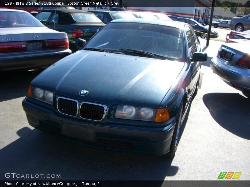 Boston Green Metallic / Grey 1997 BMW 3 Series 318ti Coupe