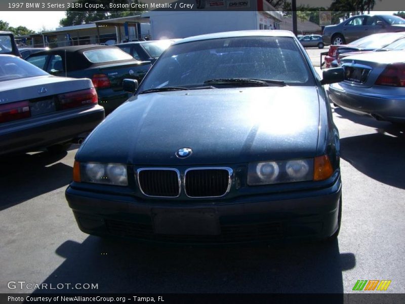 Boston Green Metallic / Grey 1997 BMW 3 Series 318ti Coupe
