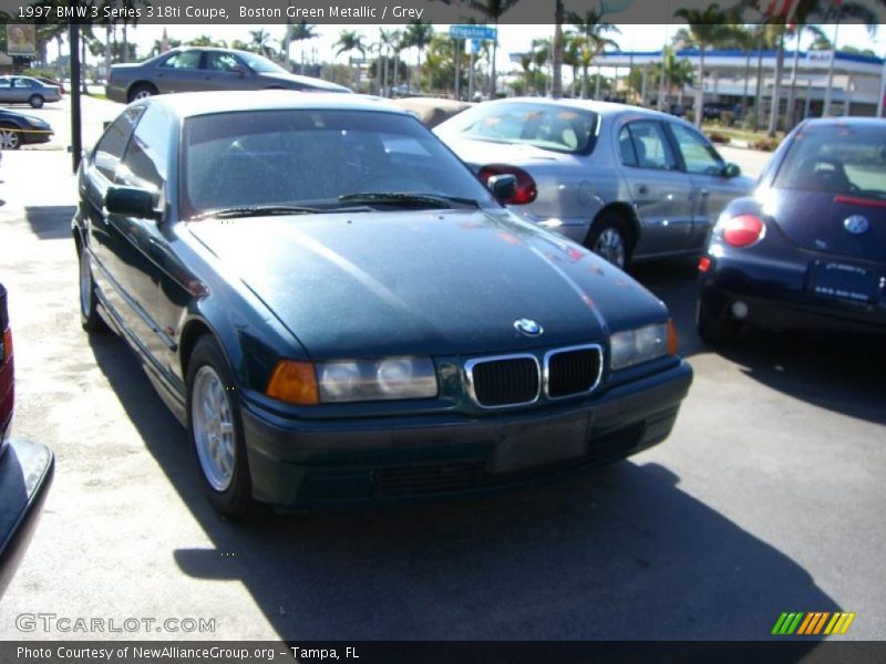 Boston Green Metallic / Grey 1997 BMW 3 Series 318ti Coupe
