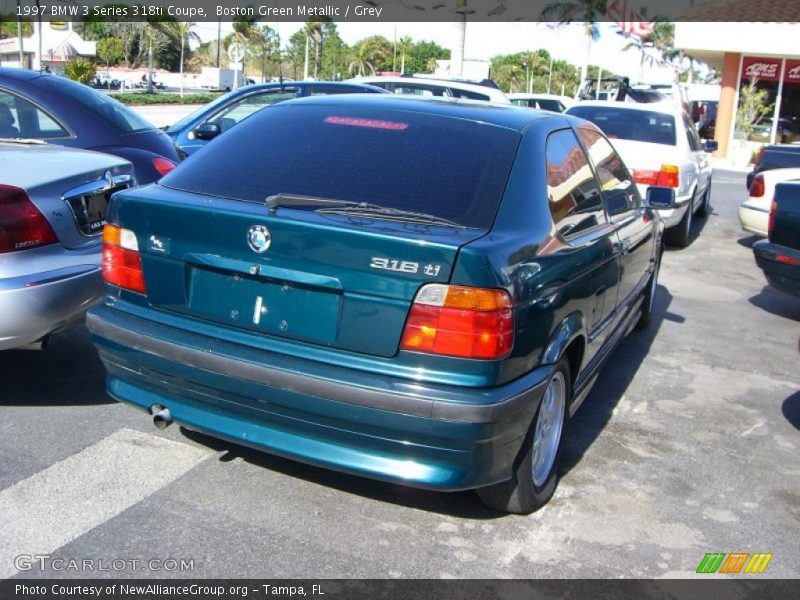 Boston Green Metallic / Grey 1997 BMW 3 Series 318ti Coupe