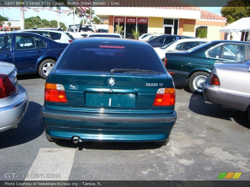 Boston Green Metallic / Grey 1997 BMW 3 Series 318ti Coupe