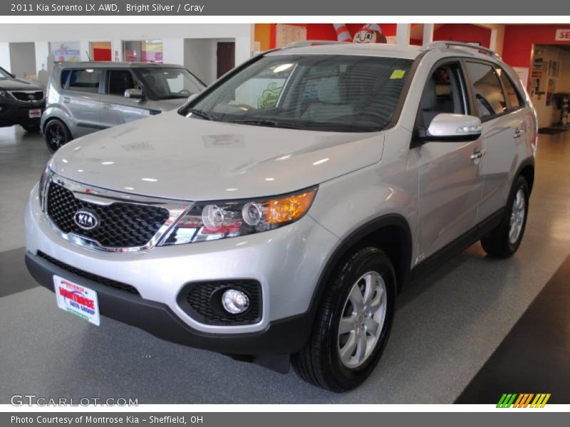 Bright Silver / Gray 2011 Kia Sorento LX AWD