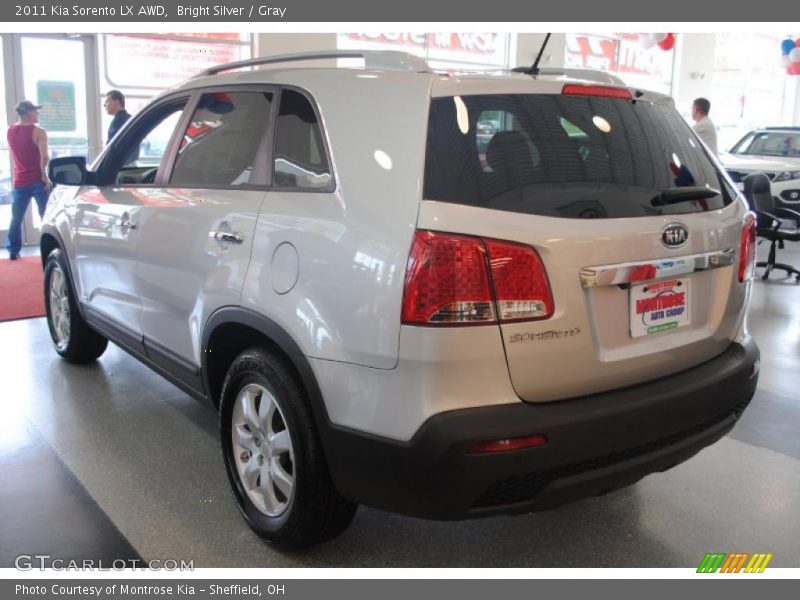 Bright Silver / Gray 2011 Kia Sorento LX AWD