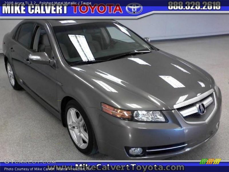 Polished Metal Metallic / Taupe 2008 Acura TL 3.2
