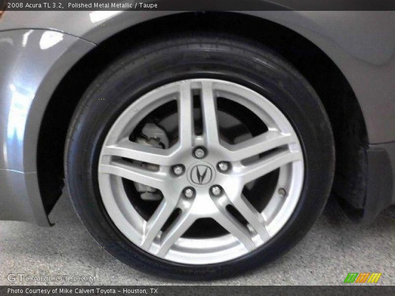 Polished Metal Metallic / Taupe 2008 Acura TL 3.2