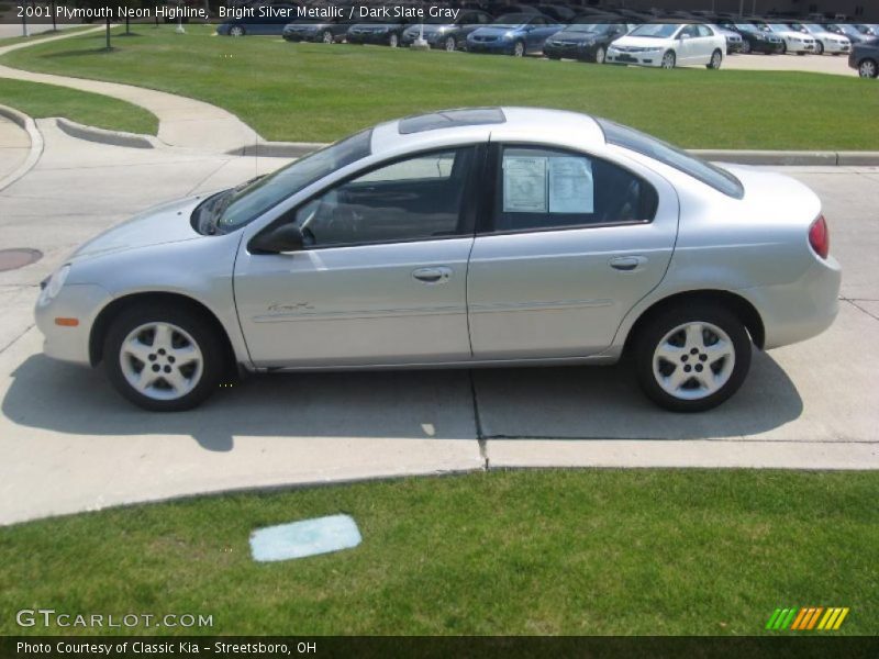 Bright Silver Metallic / Dark Slate Gray 2001 Plymouth Neon Highline