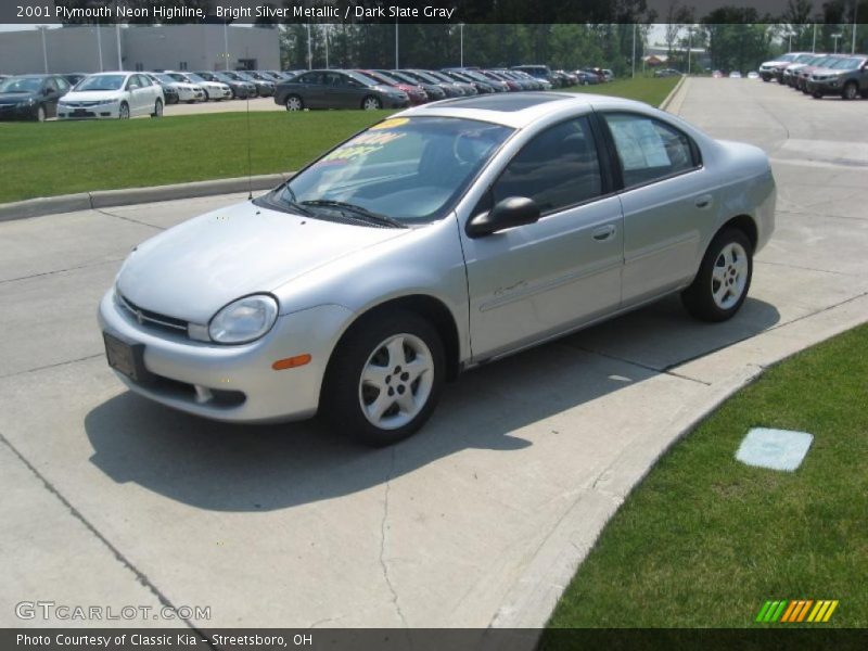 Bright Silver Metallic / Dark Slate Gray 2001 Plymouth Neon Highline