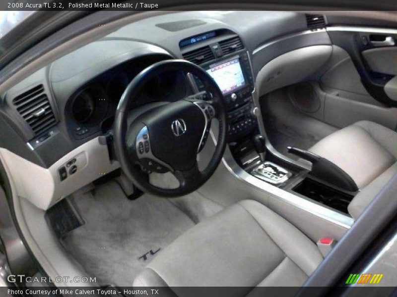 Polished Metal Metallic / Taupe 2008 Acura TL 3.2