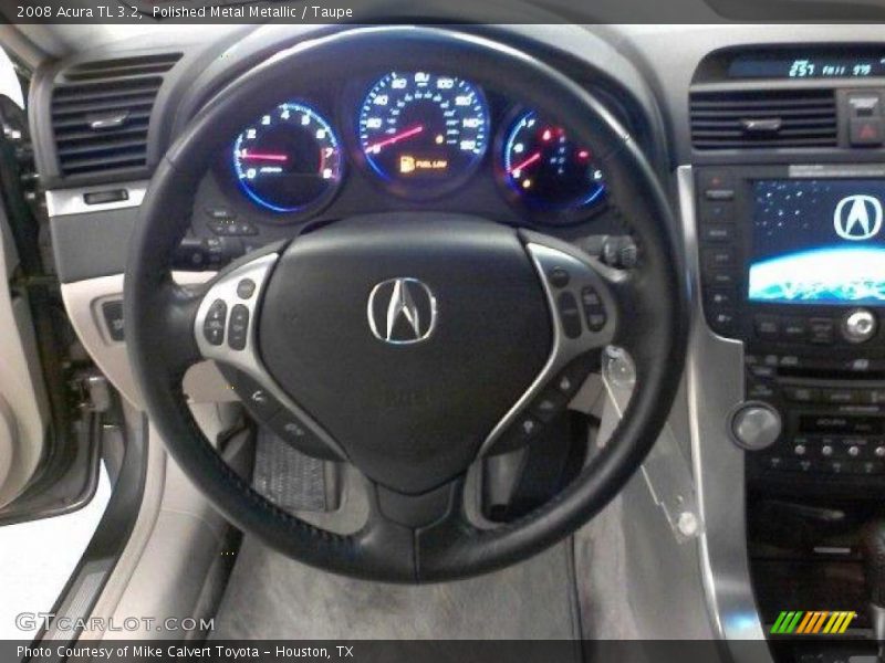 Polished Metal Metallic / Taupe 2008 Acura TL 3.2