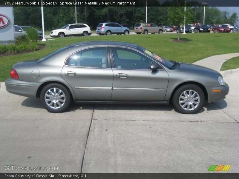 Spruce Green Metallic / Medium Parchment 2002 Mercury Sable GS Sedan