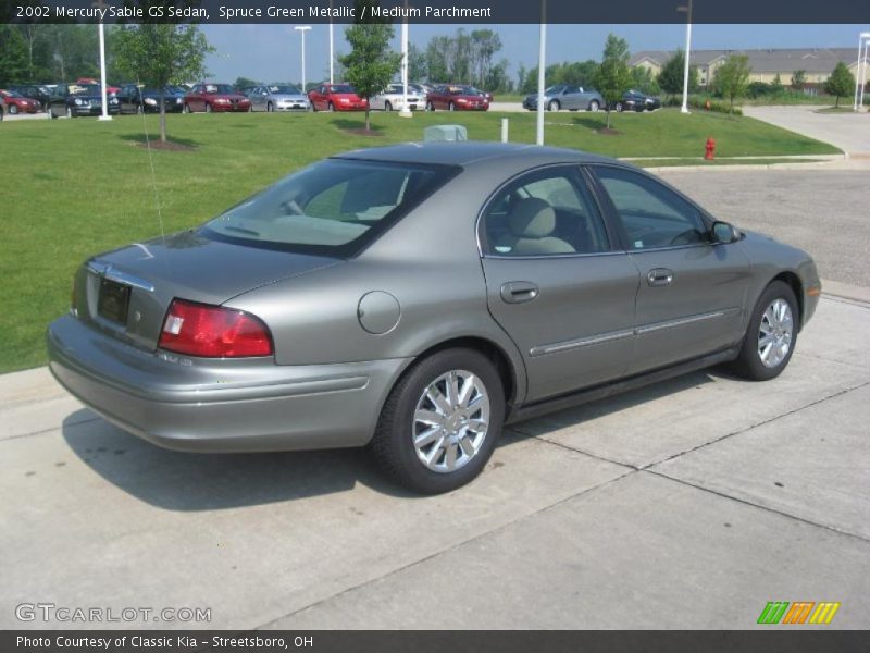 Spruce Green Metallic / Medium Parchment 2002 Mercury Sable GS Sedan