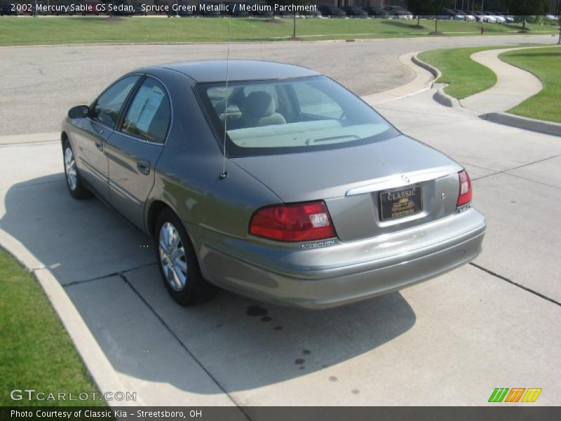 Spruce Green Metallic / Medium Parchment 2002 Mercury Sable GS Sedan