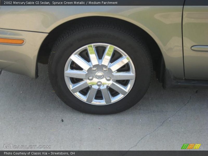 Spruce Green Metallic / Medium Parchment 2002 Mercury Sable GS Sedan
