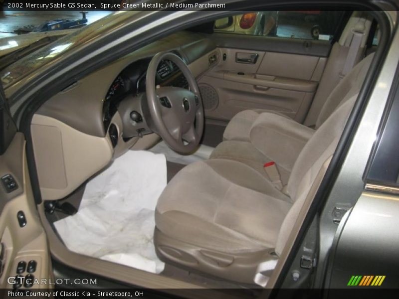 Spruce Green Metallic / Medium Parchment 2002 Mercury Sable GS Sedan