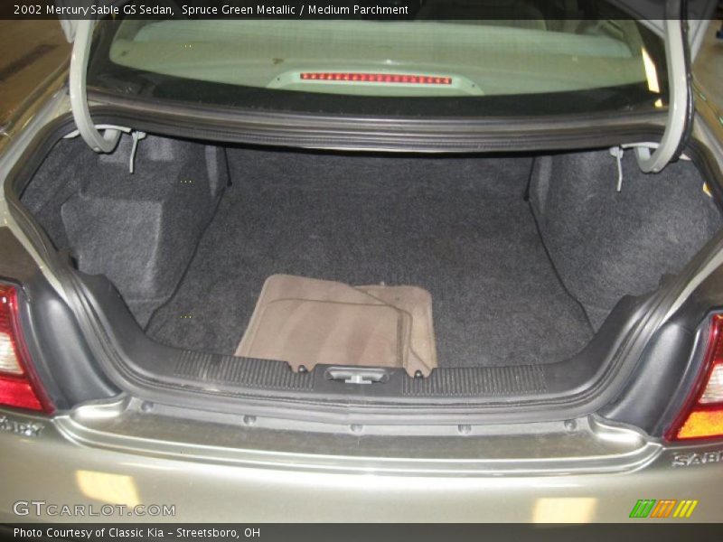 Spruce Green Metallic / Medium Parchment 2002 Mercury Sable GS Sedan
