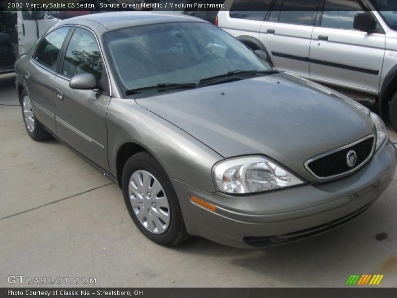 Spruce Green Metallic / Medium Parchment 2002 Mercury Sable GS Sedan