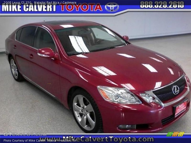 Matador Red Mica / Cashmere 2008 Lexus GS 350
