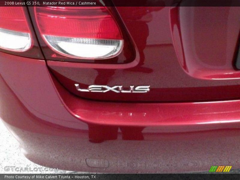 Matador Red Mica / Cashmere 2008 Lexus GS 350