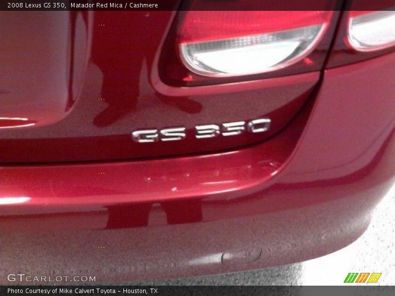 Matador Red Mica / Cashmere 2008 Lexus GS 350