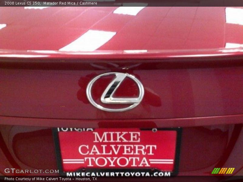 Matador Red Mica / Cashmere 2008 Lexus GS 350
