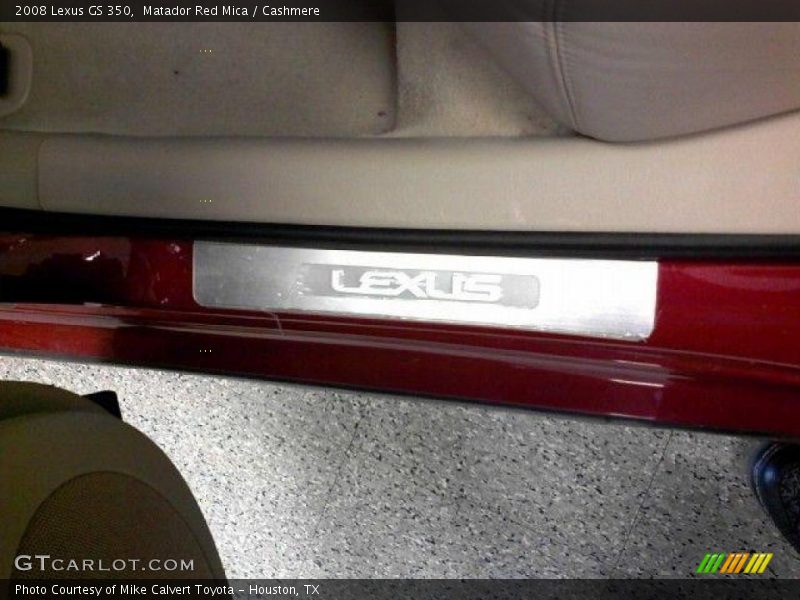 Matador Red Mica / Cashmere 2008 Lexus GS 350