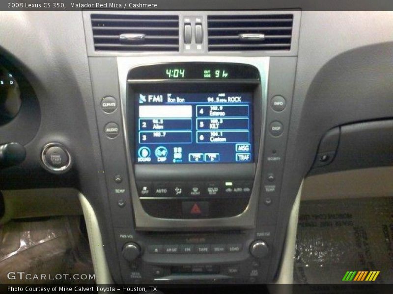 Matador Red Mica / Cashmere 2008 Lexus GS 350
