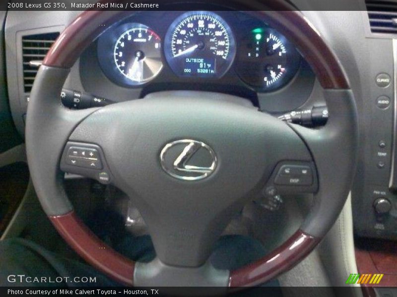 Matador Red Mica / Cashmere 2008 Lexus GS 350