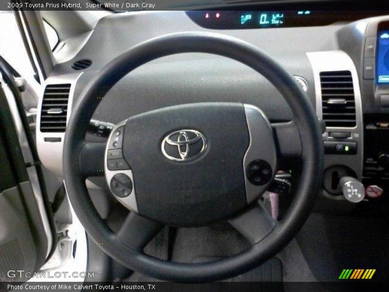 Super White / Dark Gray 2009 Toyota Prius Hybrid