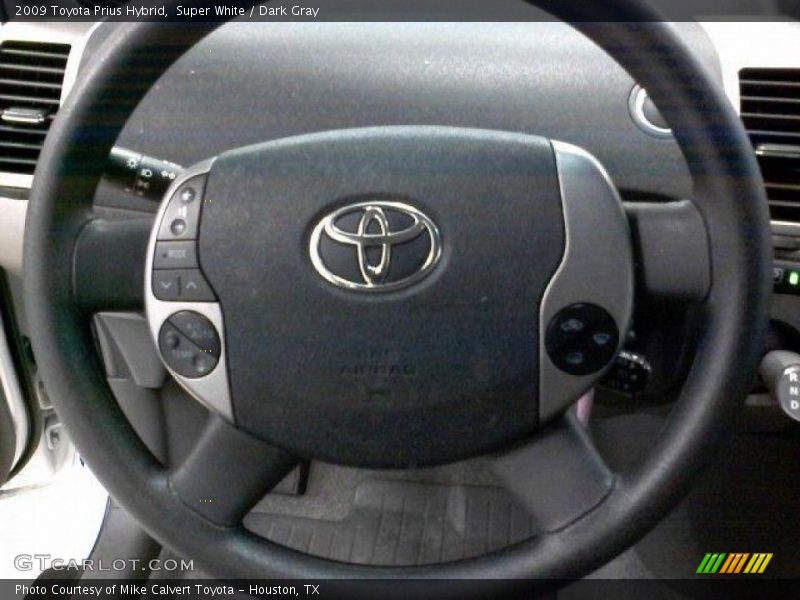 Super White / Dark Gray 2009 Toyota Prius Hybrid