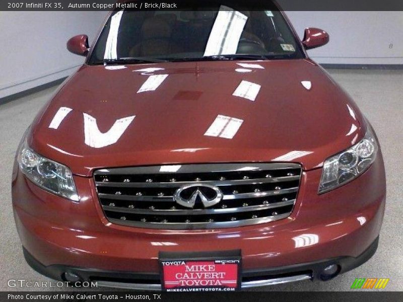 Autumn Copper Metallic / Brick/Black 2007 Infiniti FX 35