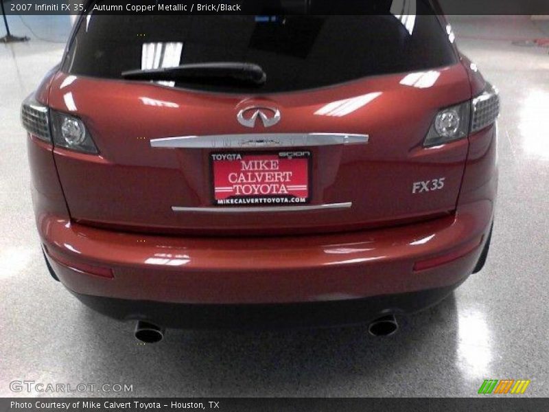 Autumn Copper Metallic / Brick/Black 2007 Infiniti FX 35