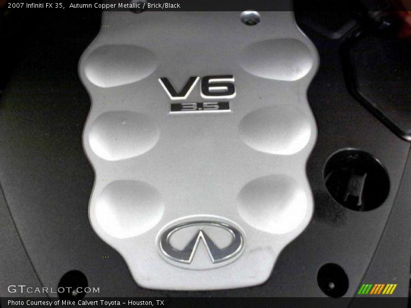 Autumn Copper Metallic / Brick/Black 2007 Infiniti FX 35