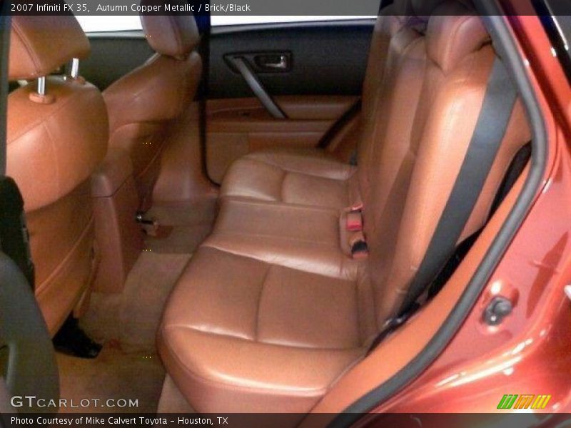 Autumn Copper Metallic / Brick/Black 2007 Infiniti FX 35